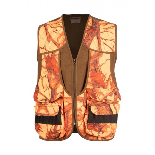 ΓΙΛΕΚΟ ΚΥΝΗΓΙΟΥ CHALLENGER OUTDOOR TEGI VEST 705-003 OLIVE-CAMOPIC FIRE 3D