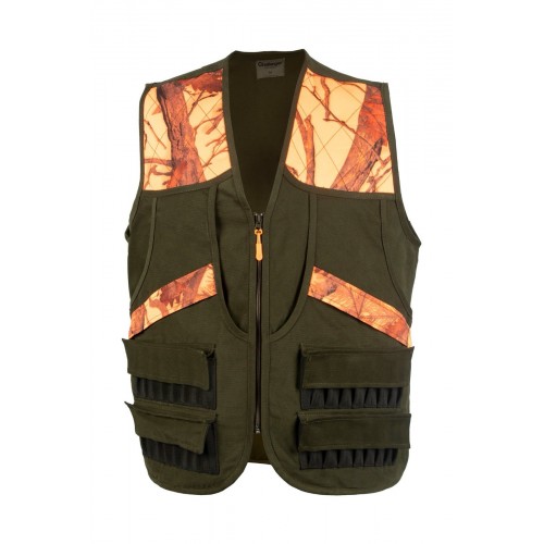 ΓΙΛΕΚΟ ΚΥΝΗΓΙΟΥ CHALLENGER OUTDOOR ULLR VEST 702-003 OLIVE-CAMOPIC FIRE 3D