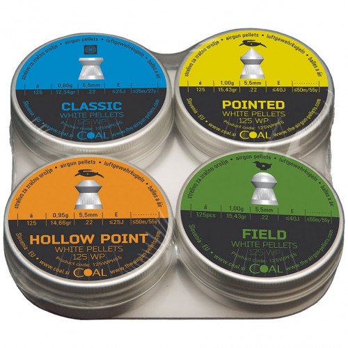 ΣΚΑΓΙΑ ΑΕΡΟΒΟΛΟΥ COAL CLASSIC-POINTED-HOLLOW POINT-FIELD 5,5mm 4x125τμχ