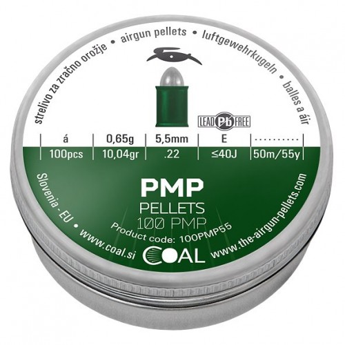 ΣΚΑΓΙΑ ΑΕΡΟΒΟΛΟΥ COAL PLASTIC METAL PELLETS 100PMP 5,5mm 100τμχ