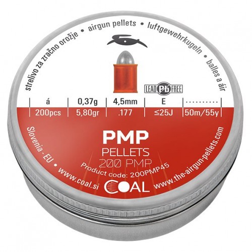 ΣΚΑΓΙΑ ΑΕΡΟΒΟΛΟΥ COAL PLASTIC METAL PELLETS 200PMP 4,5mm 200τμχ