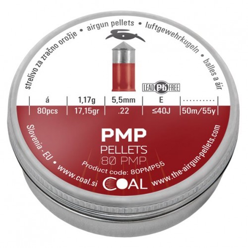 ΣΚΑΓΙΑ ΑΕΡΟΒΟΛΟΥ COAL PLASTIC METAL PELLETS 80PMP 5,5mm 80τμχ